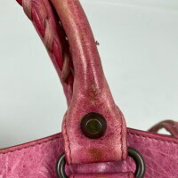 Balenciaga The First Shoulder Bag Leather Pink - Picture 7 of 8